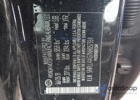 2022 Hyundai Elantra Se z USA, uszkodzony, nr VIN 5NPLL4AG7NH057359